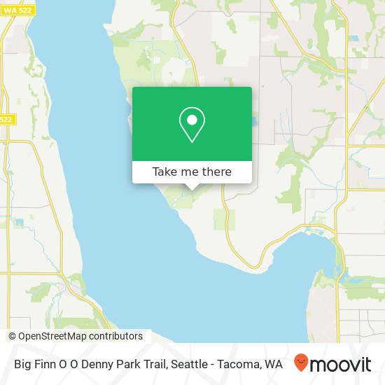 Big Finn O O Denny Park Trail, Kirkland, WA 98034 map