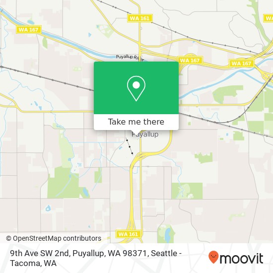 Mapa de 9th Ave SW 2nd, Puyallup, WA 98371