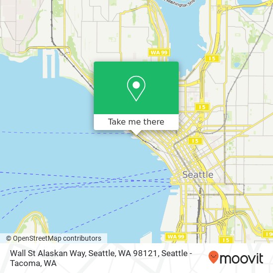 Mapa de Wall St Alaskan Way, Seattle, WA 98121