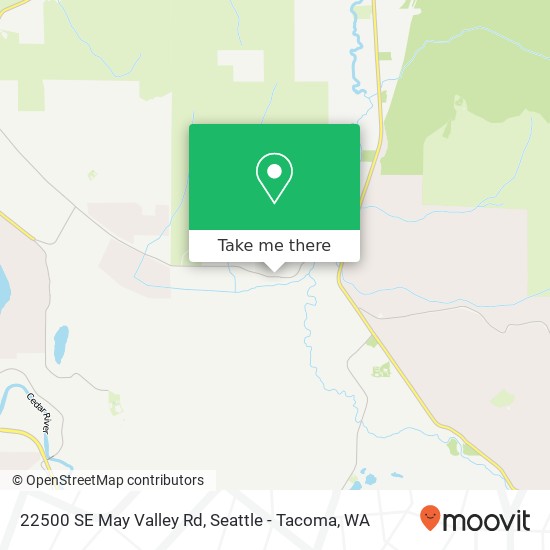 Mapa de 22500 SE May Valley Rd, Issaquah, WA 98027