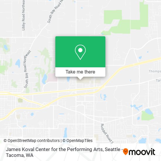 Mapa de James Koval Center for the Performing Arts