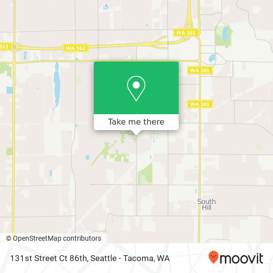 131st Street Ct 86th, Puyallup (SOUTH HILL), WA 98373 map