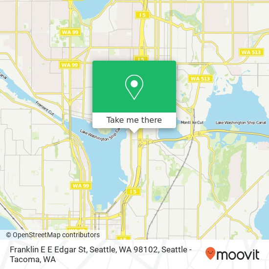 Franklin E E Edgar St, Seattle, WA 98102 map