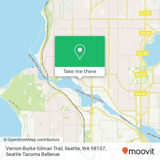 Vernon Burke Gilman Trail, Seattle, WA 98107 map
