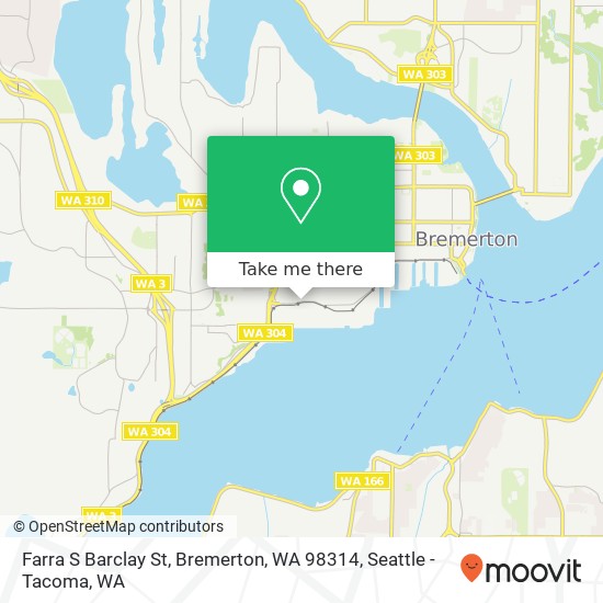 Farra S Barclay St, Bremerton, WA 98314 map