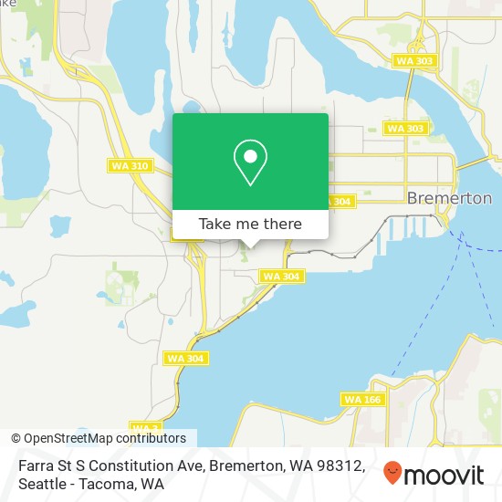 Farra St S Constitution Ave, Bremerton, WA 98312 map