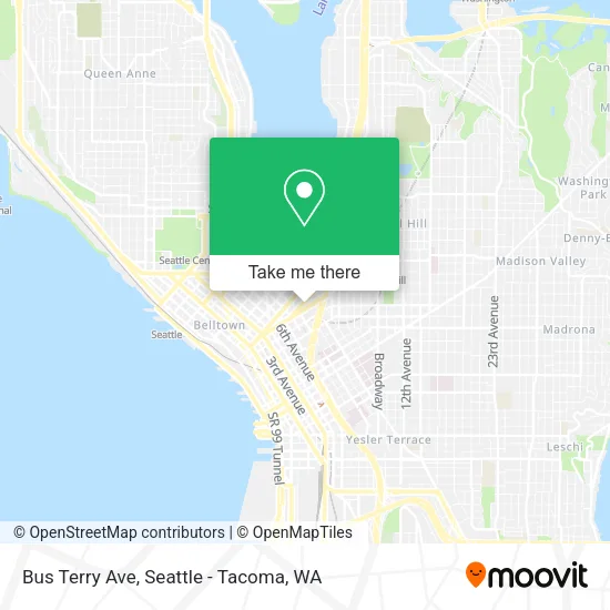 Mapa de Bus Terry Ave