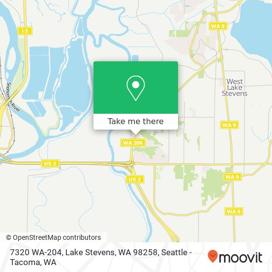 Mapa de 7320 WA-204, Lake Stevens, WA 98258