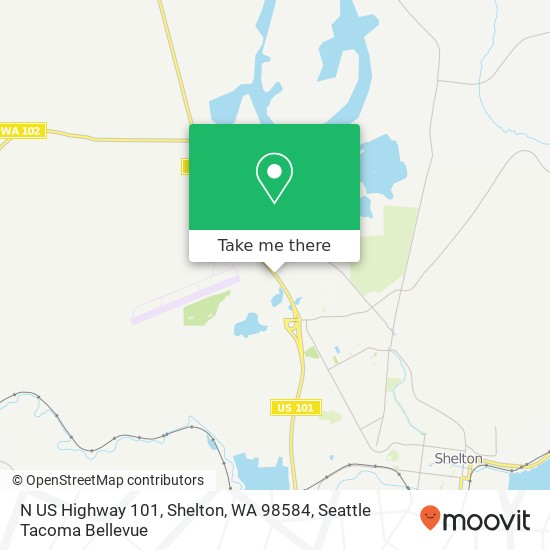 N US Highway 101, Shelton, WA 98584 map