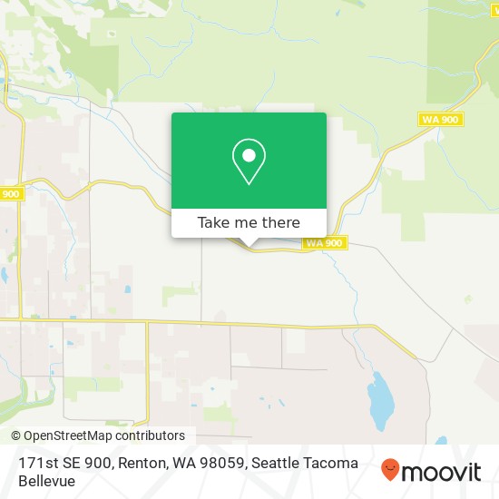 Mapa de 171st SE 900, Renton, WA 98059