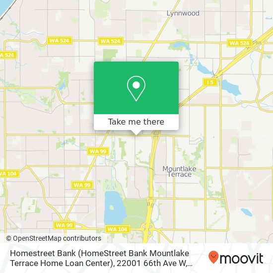 Homestreet Bank (HomeStreet Bank Mountlake Terrace Home Loan Center), 22001 66th Ave W map