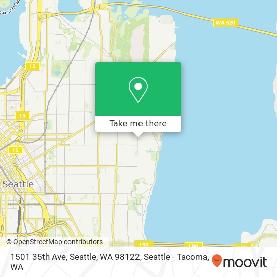 Mapa de 1501 35th Ave, Seattle, WA 98122