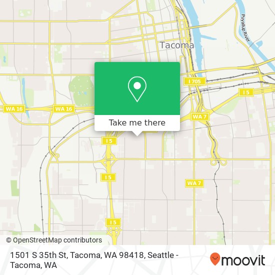 1501 S 35th St, Tacoma, WA 98418 map