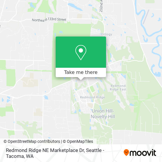 Redmond Ridge NE Marketplace Dr map