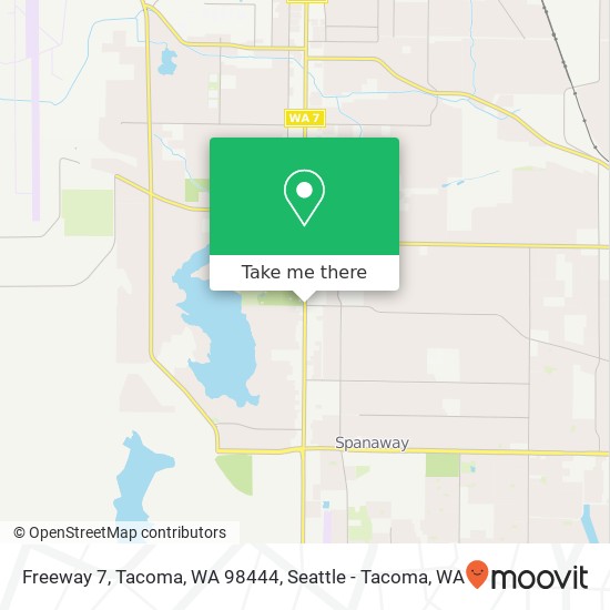 Mapa de Freeway 7, Tacoma, WA 98444