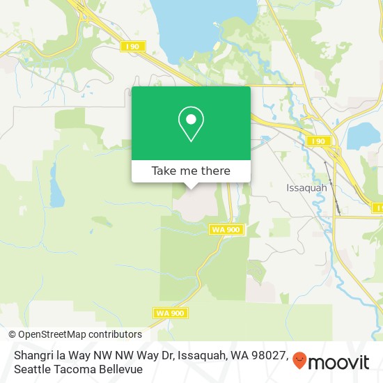 Mapa de Shangri la Way NW NW Way Dr, Issaquah, WA 98027