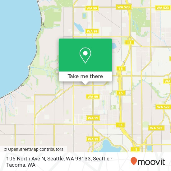 105 North Ave N, Seattle, WA 98133 map