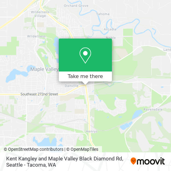 Mapa de Kent Kangley and Maple Valley Black Diamond Rd