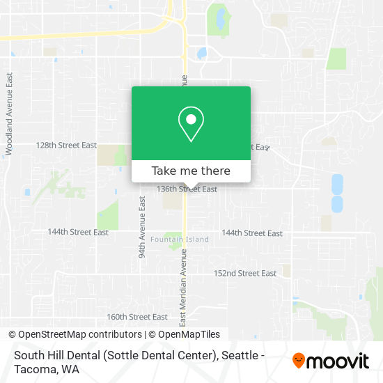 Mapa de South Hill Dental (Sottle Dental Center)