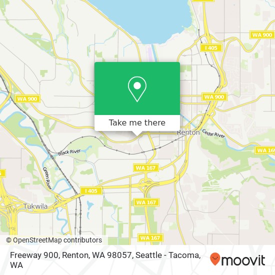 Mapa de Freeway 900, Renton, WA 98057