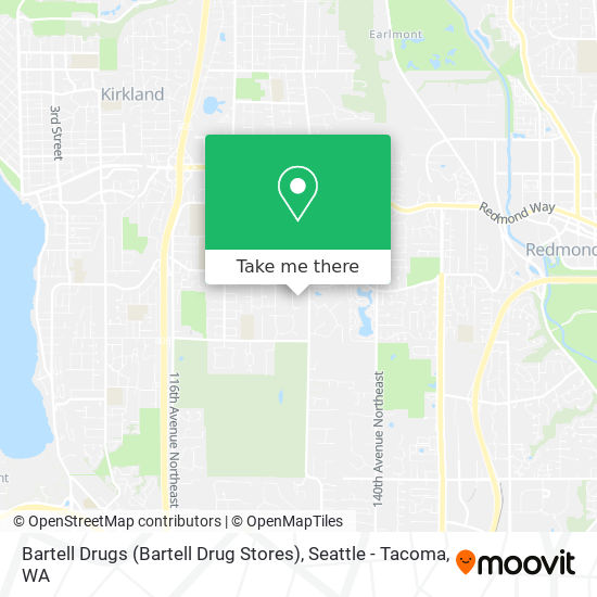 Mapa de Bartell Drugs (Bartell Drug Stores)