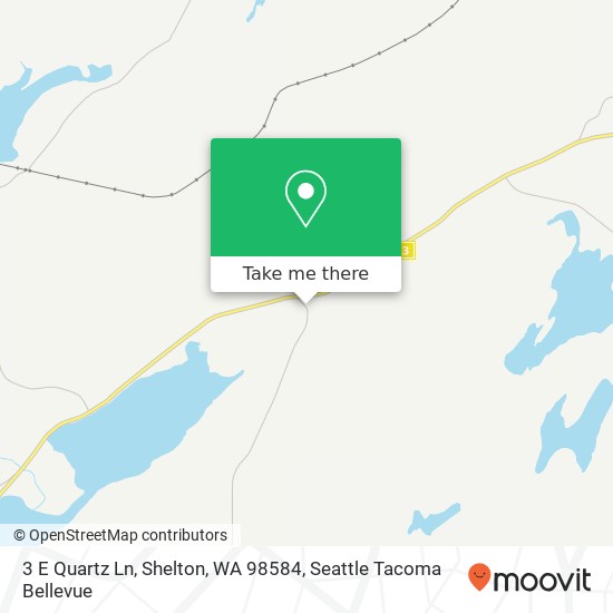 Mapa de 3 E Quartz Ln, Shelton, WA 98584