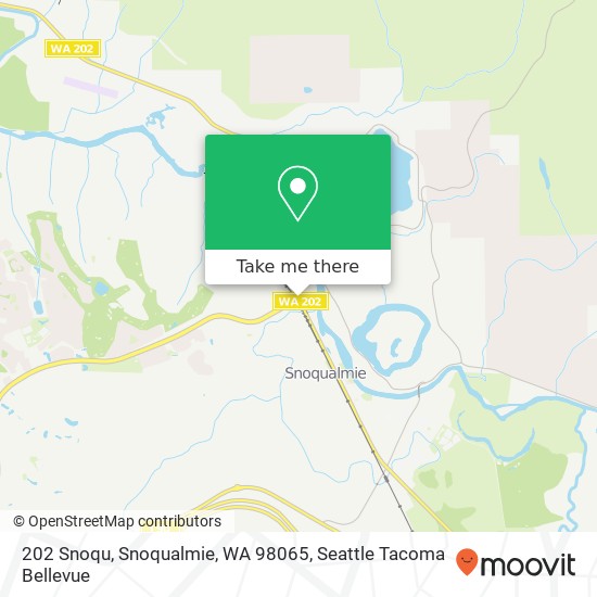 Mapa de 202 Snoqu, Snoqualmie, WA 98065
