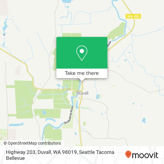 Highway 203, Duvall, WA 98019 map