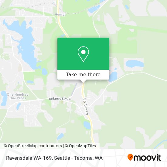 Ravensdale WA-169 map