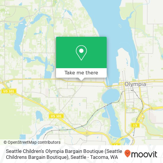 Mapa de Seattle Children's Olympia Bargain Boutique (Seattle Childrens Bargain Boutique)