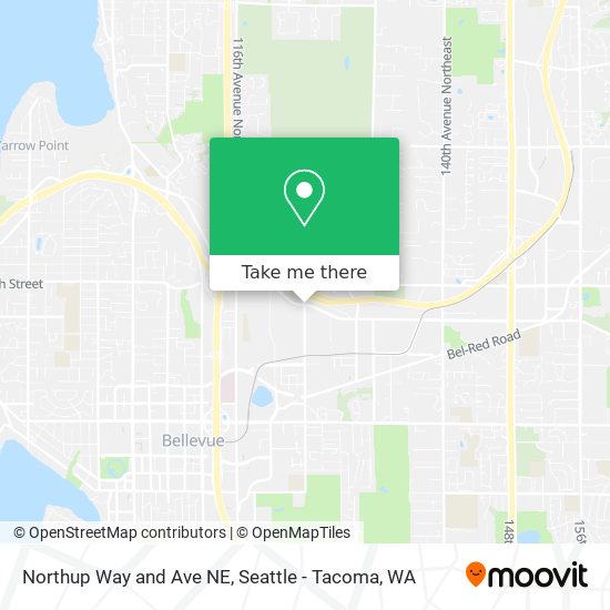 Mapa de Northup Way and Ave NE