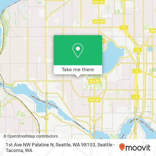 1st Ave NW Palatine N, Seattle, WA 98103 map