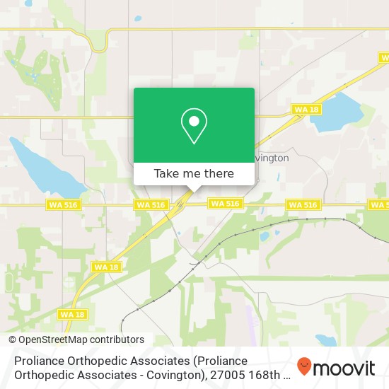 Mapa de Proliance Orthopedic Associates (Proliance Orthopedic Associates - Covington), 27005 168th Pl SE