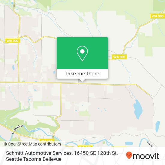 Schmitt Automotive Services, 16450 SE 128th St map