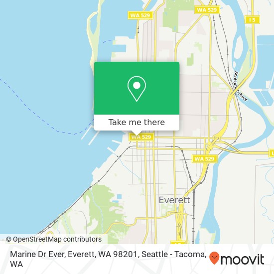 Mapa de Marine Dr Ever, Everett, WA 98201