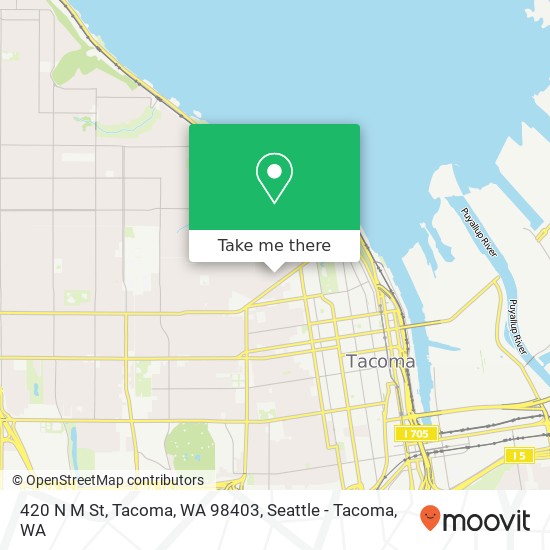 420 N M St, Tacoma, WA 98403 map