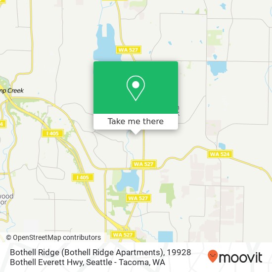 Mapa de Bothell Ridge (Bothell Ridge Apartments), 19928 Bothell Everett Hwy