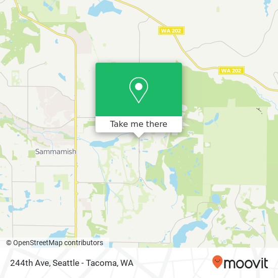 Mapa de 244th Ave, Sammamish, WA 98074