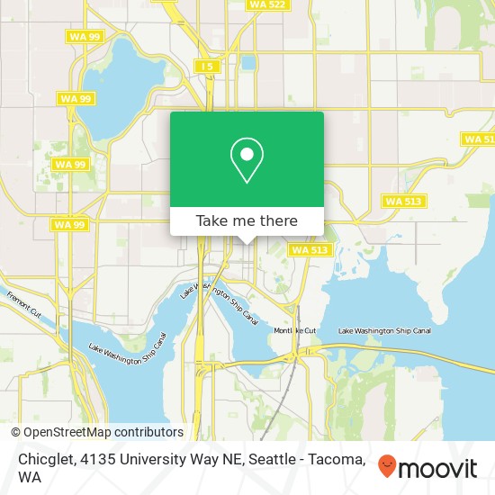 Chicglet, 4135 University Way NE map