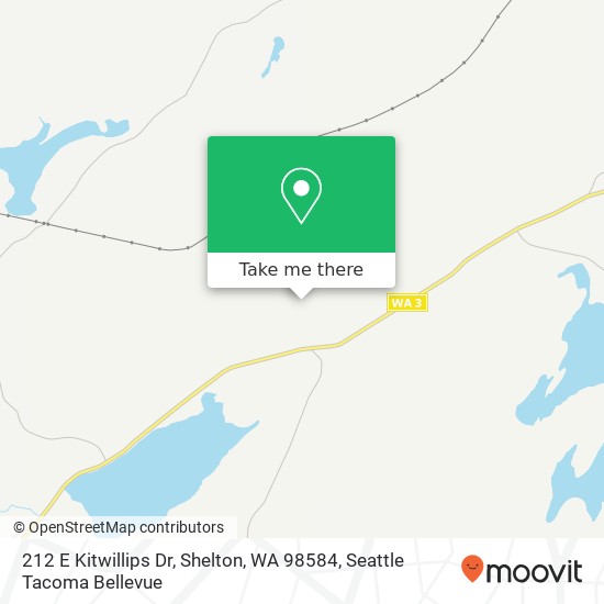 Mapa de 212 E Kitwillips Dr, Shelton, WA 98584