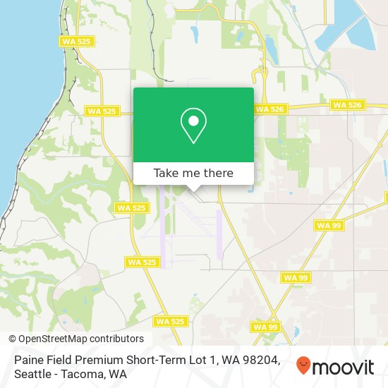 Mapa de Paine Field Premium Short-Term Lot 1, WA 98204