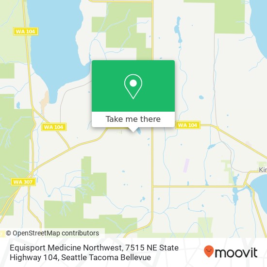 Equisport Medicine Northwest, 7515 NE State Highway 104 map