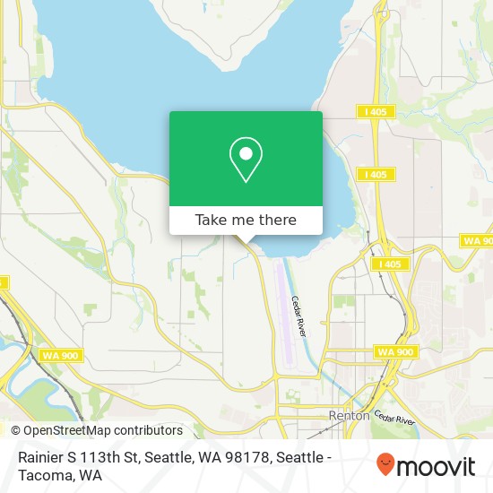 Mapa de Rainier S 113th St, Seattle, WA 98178