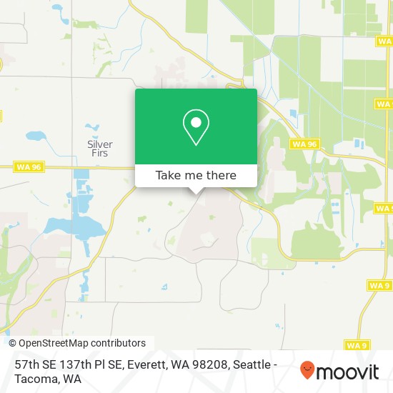 Mapa de 57th SE 137th Pl SE, Everett, WA 98208