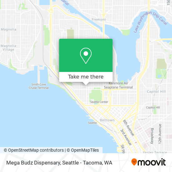 Mega Budz Dispensary map