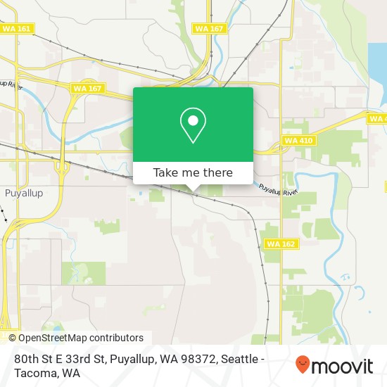 80th St E 33rd St, Puyallup, WA 98372 map