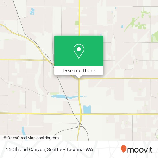 Mapa de 160th and Canyon, Puyallup, WA 98375