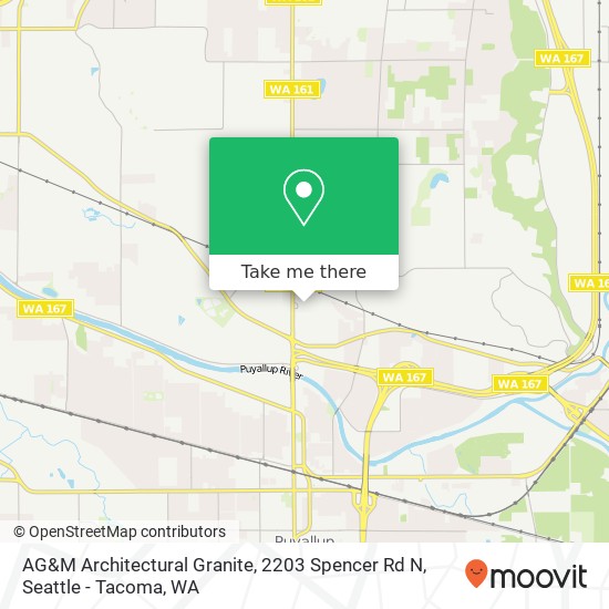 Mapa de AG&M Architectural Granite, 2203 Spencer Rd N