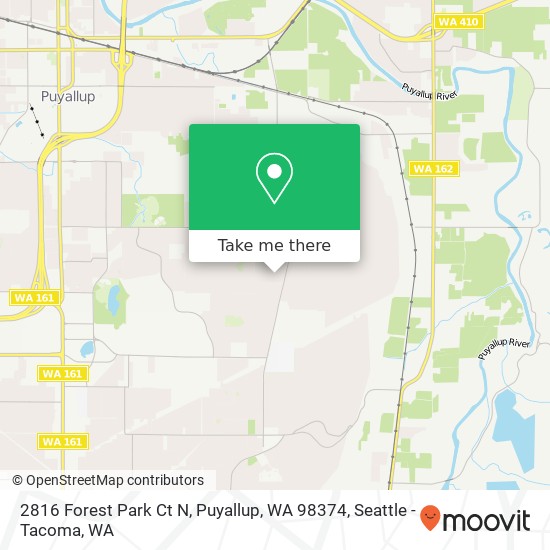 Mapa de 2816 Forest Park Ct N, Puyallup, WA 98374