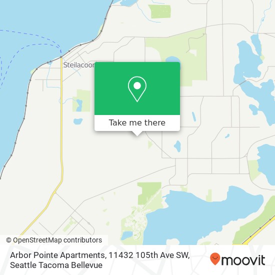 Mapa de Arbor Pointe Apartments, 11432 105th Ave SW